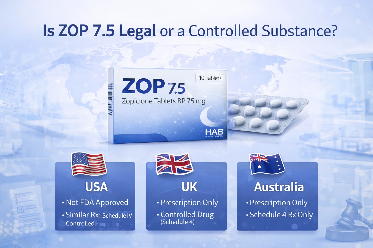 Is ZOP 7.5 a Controlled Substance or Legal? USA, UK, and Australia Explained